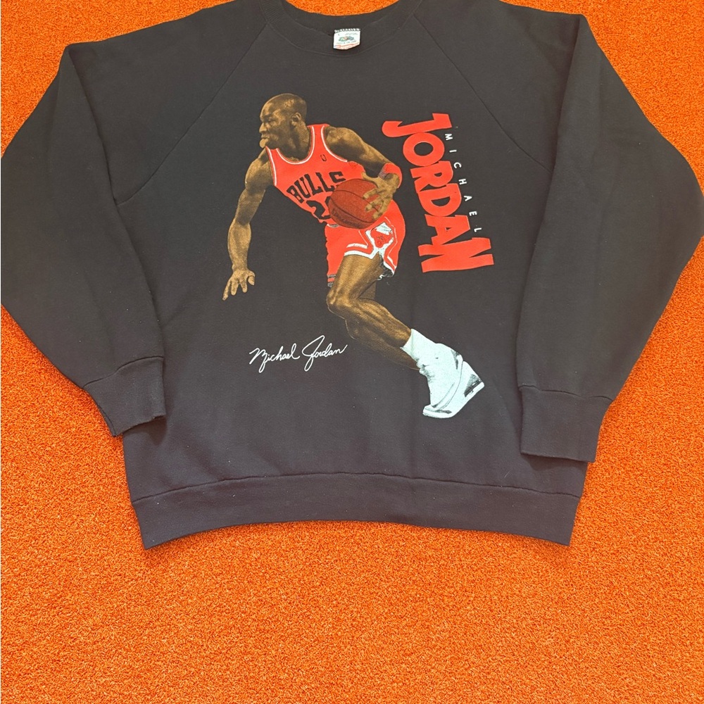 Fruit of the Loom Black Crewneck Sweater